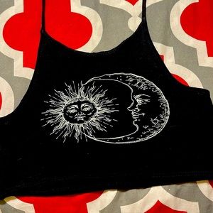 Sun and moon halter top
